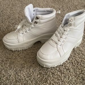 Nasty gal lace up chunky boot sneakers